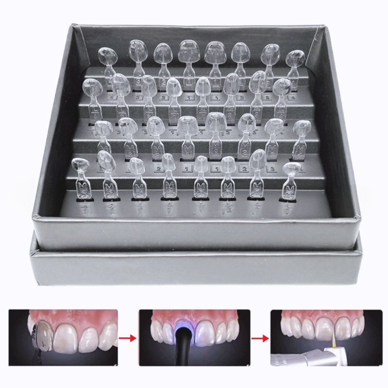Teeth Whitening Moulds - 歯科用ベニア型取りキット 32個/セット 複合樹脂型 ライトキュア オートクレーブ対応 前歯型
