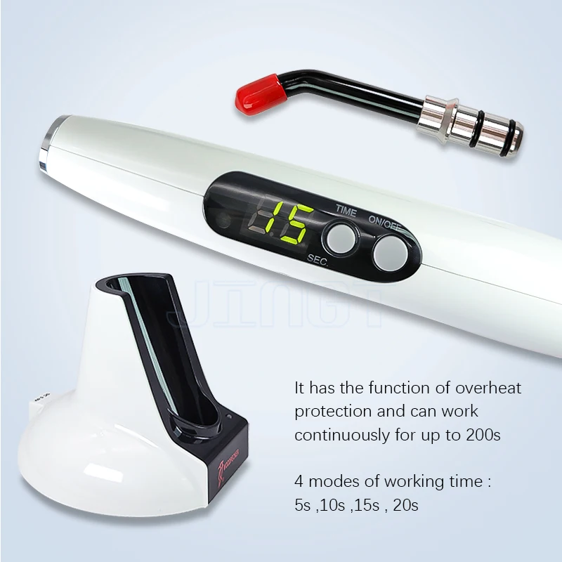 Teeth Whitening Kit - 歯科用硬化光ウッドペッカー LED B LED マシン口腔感光性ランプ歯のホワイトニング樹脂ワイヤレス