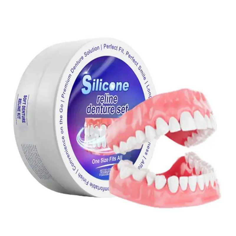 Teeth Whitening Kit - シリコーン義歯セットフィット一時的な矯正歯入れ歯偽の歯口腔衛生ケアホワイトニング義歯シミュレーションブレース