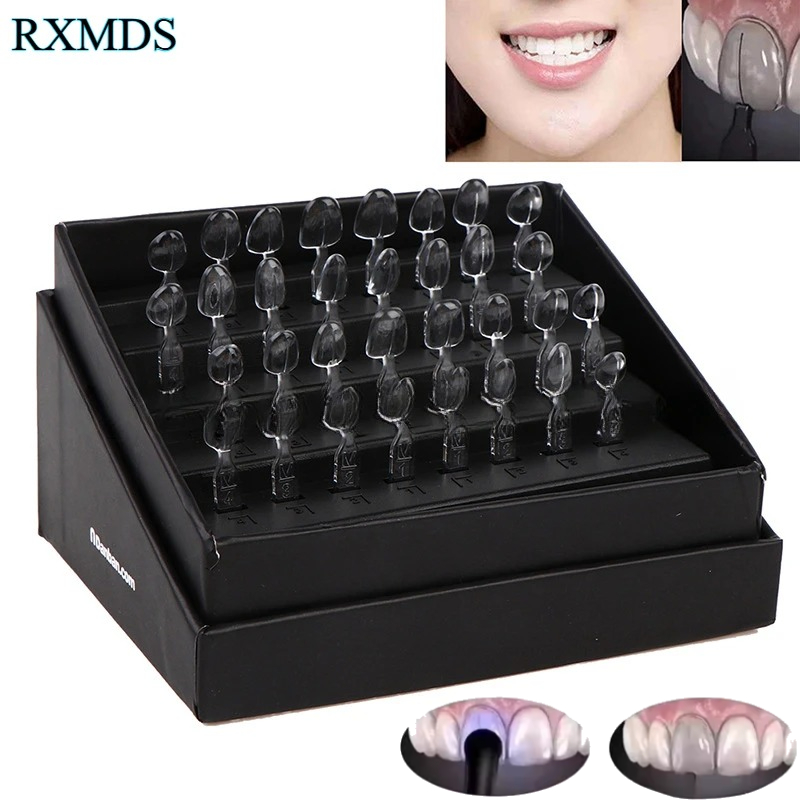 Teeth Whitening Moulds - 32 ピース/箱歯科ベニアモールドキット歯科ベニア複合樹脂光硬化充填前歯ホワイトニング歯科医ツール