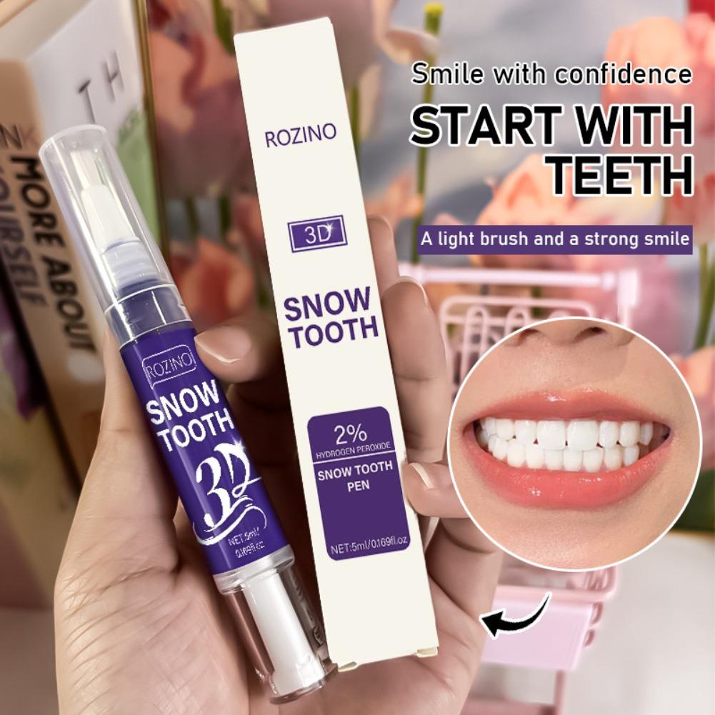 Teeth Whitening Pens - 3Dスノーホワイトニングペン、歯の色補正ジェル、歯の着色や歯垢を除去する深層洗浄美容液、口臭予防歯磨き製品