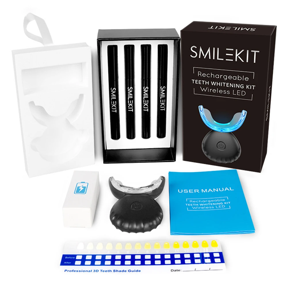 Teeth Whitening Pens - 歯科歯ホワイトニングキットミニ 16 LED コールドライト 35% カルバミド過酸化物ゲル歯ホワイトナー漂白ペン口腔トレイデバイスセット