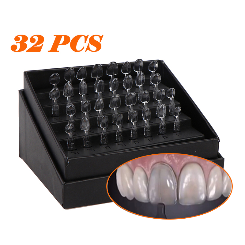Teeth Whitening Moulds - 32 ピース/セット歯科ベニヤモールドキット複合樹脂モールド光硬化オートクレーブ前歯モールド歯ホワイトニングツール
