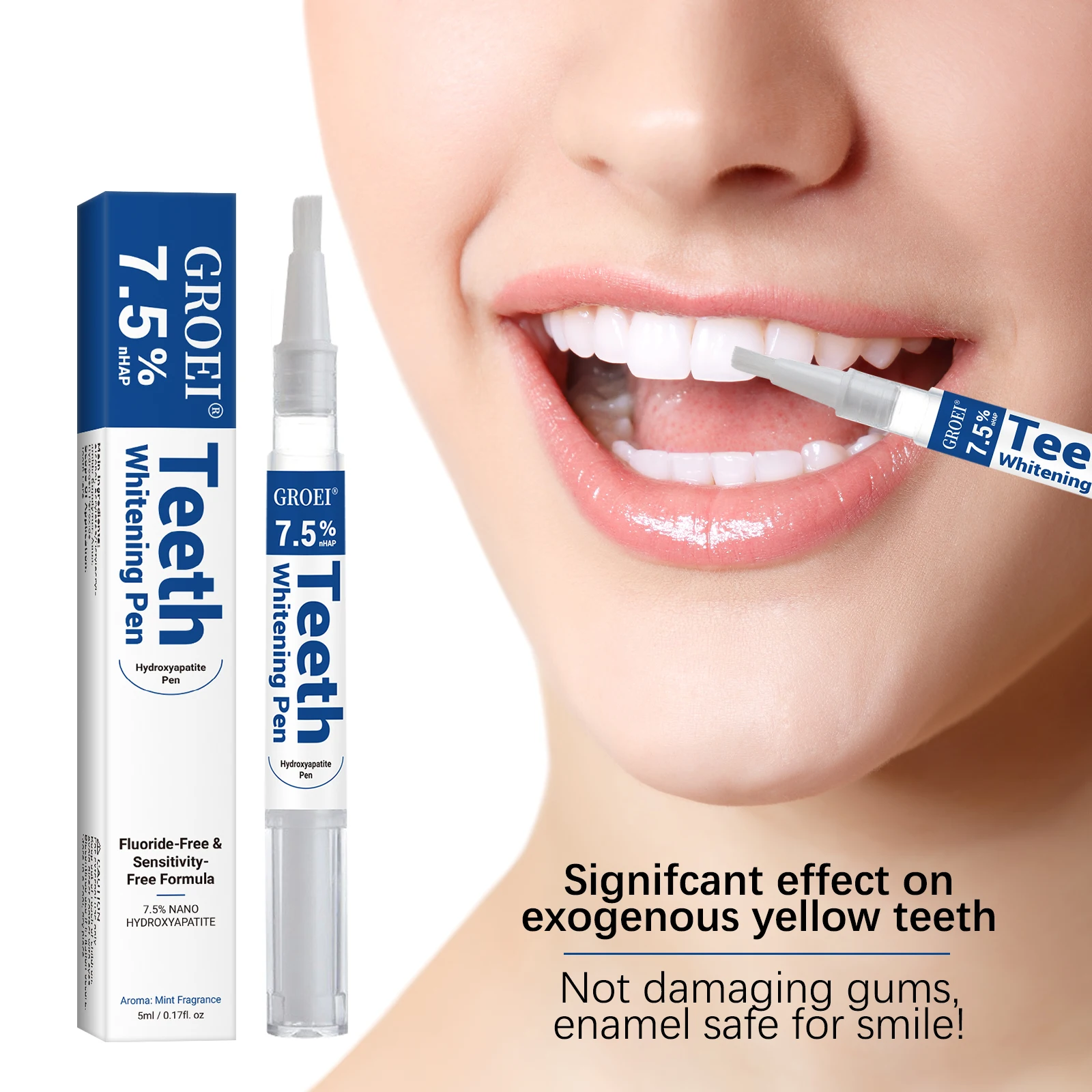 ヒドロキシアパタイト歯のホワイトニングペンまばゆい白いステイ - Teeth Whitening Pens のレビューと価格