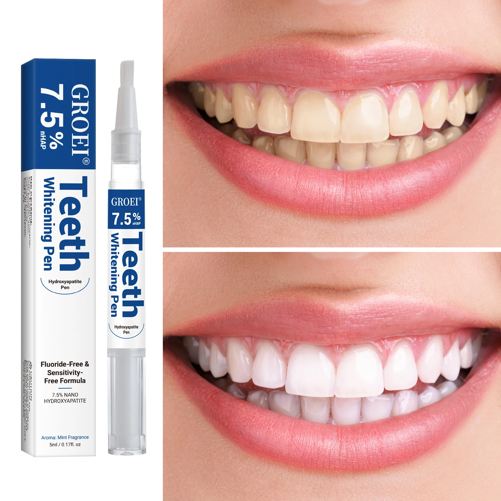ヒドロキシアパタイト歯のホワイトニングペンまばゆい白いステイ - Teeth Whitening Pens のレビューと価格