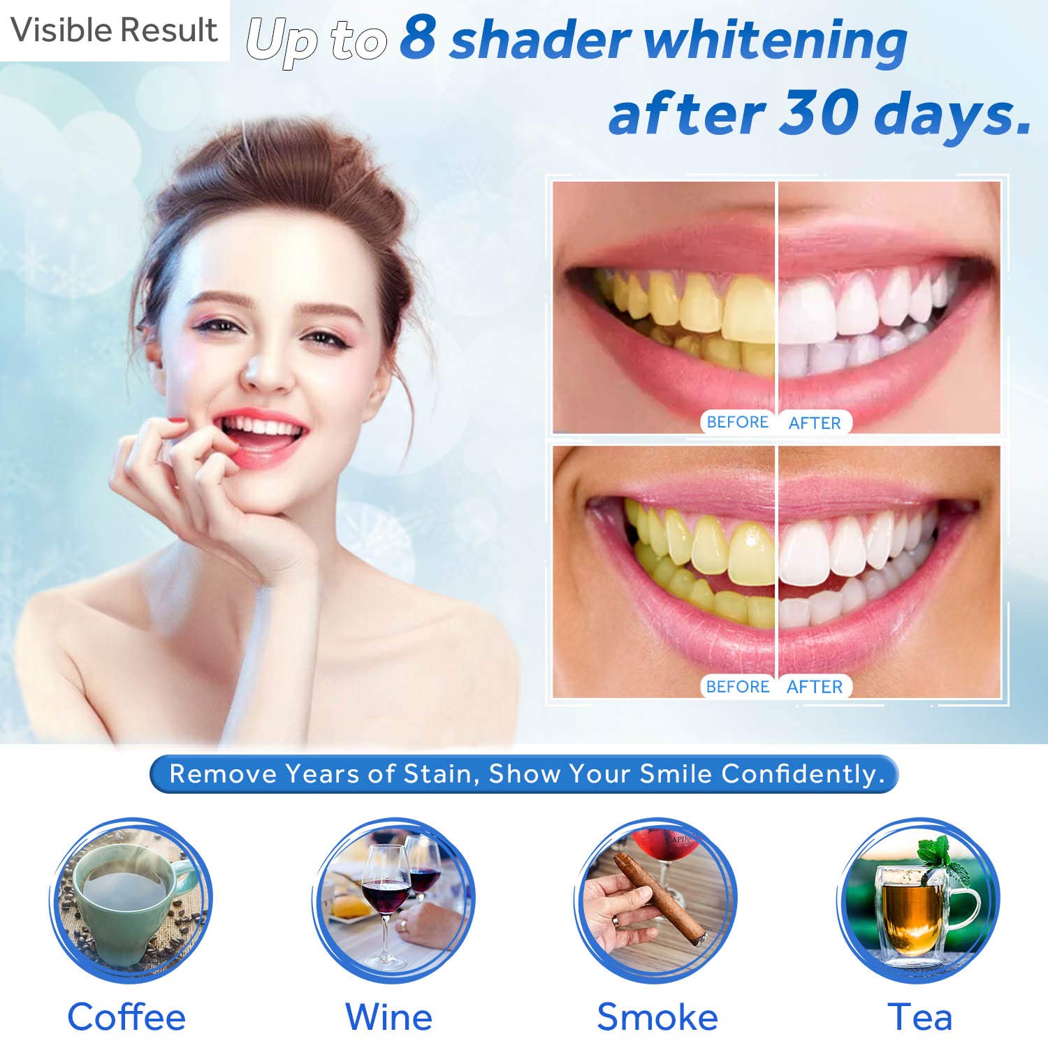 歯のホワイトニングジェル詰め替えシリンジ歯の漂白ジェルインビ - Teeth Whitening Pens のレビューと価格