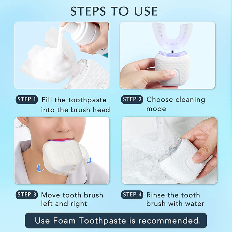 U字型充電式ライトクイックホワイトニング歯のホワイトナー、プ - Teeth Whitening Kit のレビューと価格