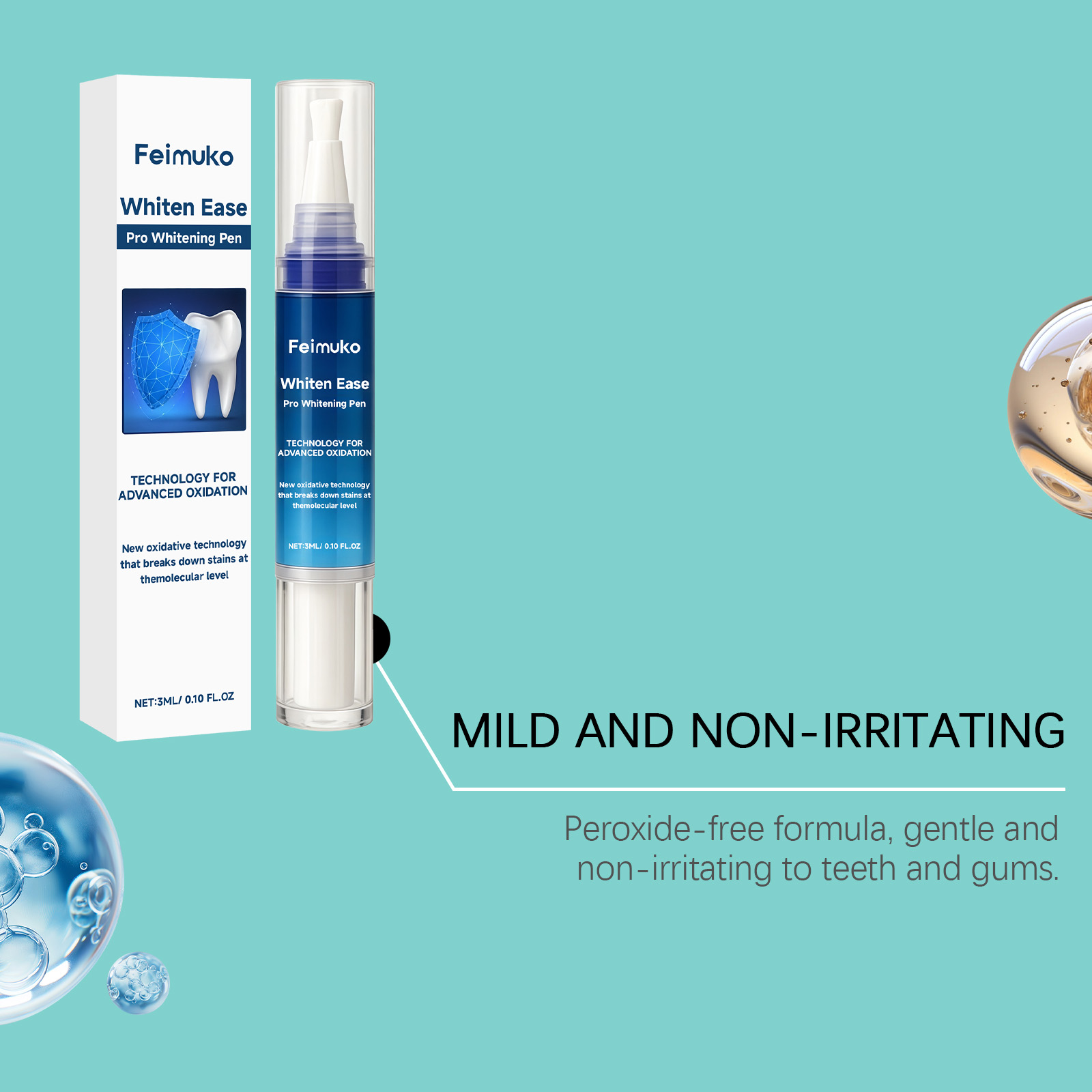Feimuko 3mL プロホワイトニングペン歯を明るくする - Teeth Whitening Pens のレビューと価格