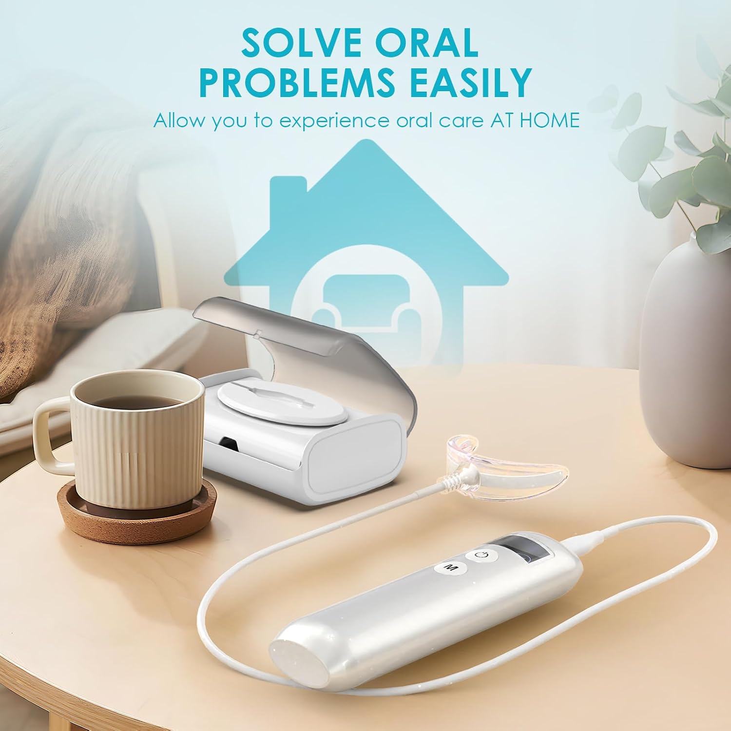 歯のホワイトニング促進器 16 LED赤青光増強ライトトレイ - Teeth Whitening Kit のレビューと価格