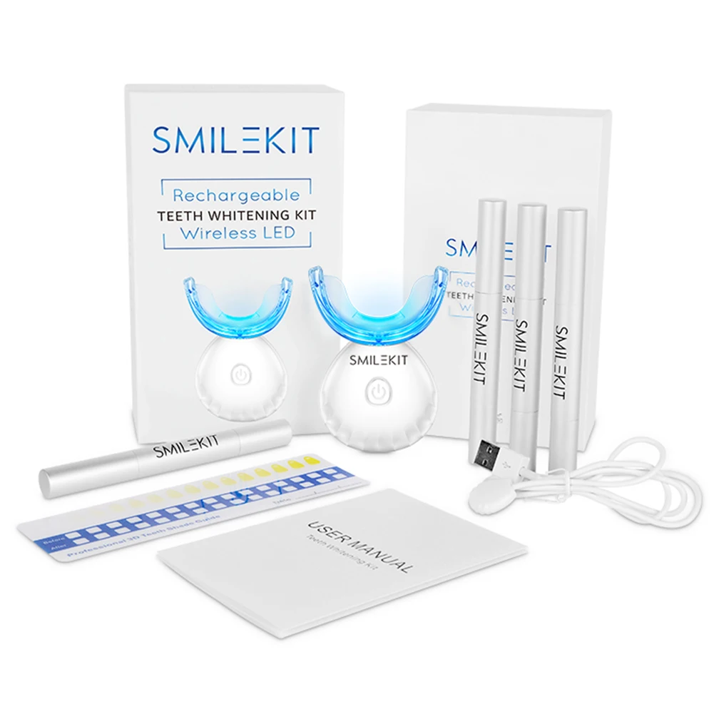 歯科歯ホワイトニングキットミニ 16 LED コールドライト - Teeth Whitening Pens のレビューと価格