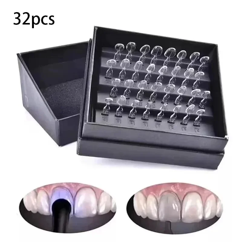 32個入り歯科用ベニアモールドキット、コンポジットレジンモー - Teeth Whitening Kit のレビューと価格